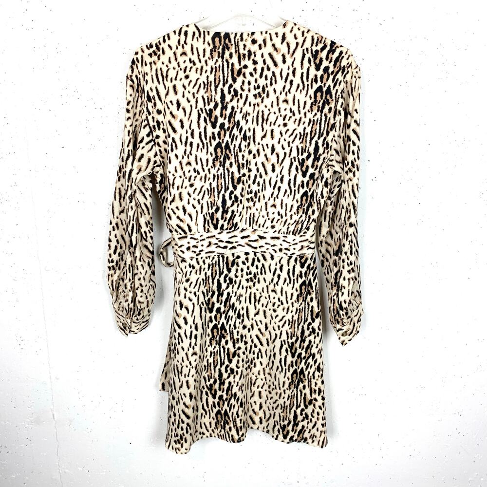 Joie Jaide Leopard Print Mini Wrap Dress Animal P… - image 5